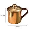 Handmade Pure Copper Cup Teaware Easy Clean Sturdy Practical Copper Coffee Mug for Milk Beer Tea Room Restaurant Coffee Shop