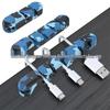 Silicone Cable Protector & Organizer: Self-adhesive Desktop & Car Clip Winder for Cables