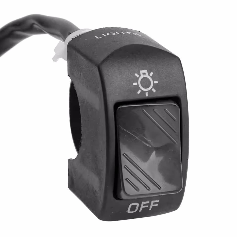 Universal Motorcycle On/Off Switch Waterproof Motorcycle Scooter Second-line Headlight Mount Handlebar Switch Moto Accessorie