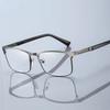 New Metal Full Frame Eyewear Anti Blue Light Blocking Presbyopia Reading Glasses for Man Woman Business Eyeglasses +1.0 To +4.0