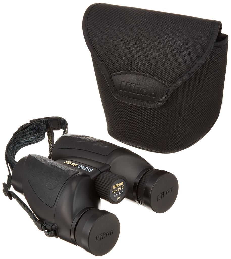 Nikon Travelite VI 10x25 Porro Prism Binoculars 10x 25 Caliber T610X25 Black