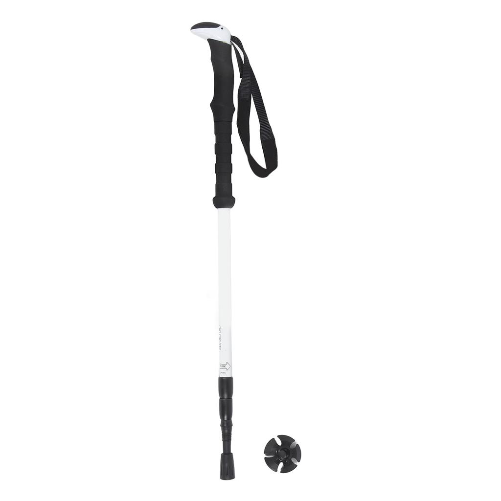 Outdoor Walking Pole with Ergonomic Handle Wrist Straps 3 Section Anti Shock Retractable Hiking Stick for Hiking