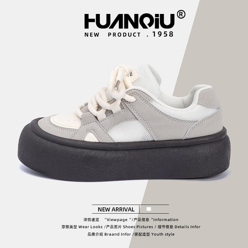 

Global platform women s board shoes ZHQ5801-2 summer new versatile student platform mesh breathable board shoes women 35