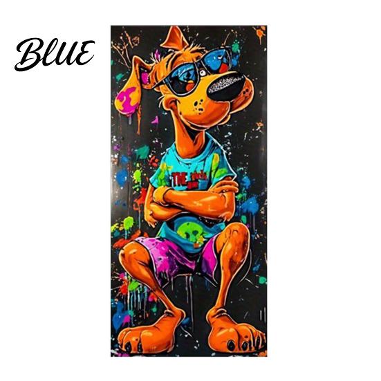 Pegatina Contenedor Cubo de Basura de Animales Divertidos Pegatina de Dibujos Animados Pegatina Autoadhesiva de PVC Colorida Decal Decorativo Impermeable Caras Lindas Pegatinas Gato Perro para Contenedor con Ruedas