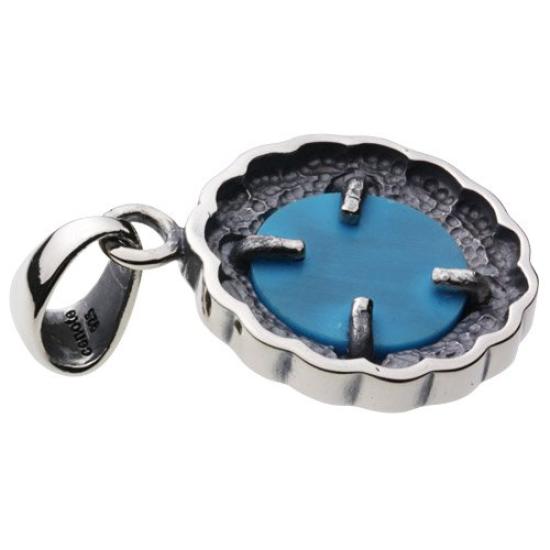 Eagle Sky Pendant Blue Turquoise 925 Silver p0445 [Cenote] [Silver Accessory]