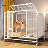 Medium/Large Indoor Dog Cage with Integrated Toilet for Shiba Inu & Corgi