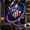 Wall Hanging Tapestry Atletico Madrid Print Cloth for Living Room Bedroom Home Decor