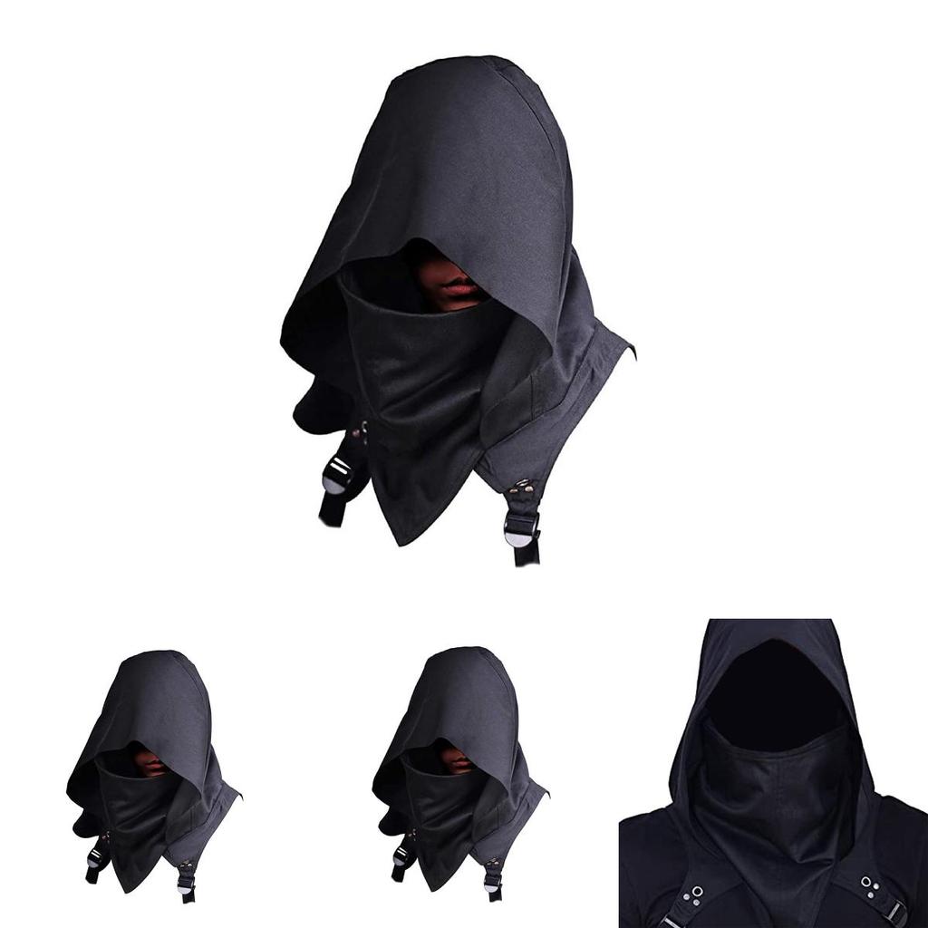 Stylish Unisex Medieval Assassin Inspired Hooded Cloak For Game Character Cosplay