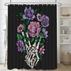 Halloween Ghosts Washable Dirt-Resistant Shower Curtain Shower Head Waterproof Polyester Bath Curtain For Home Decor Accessories