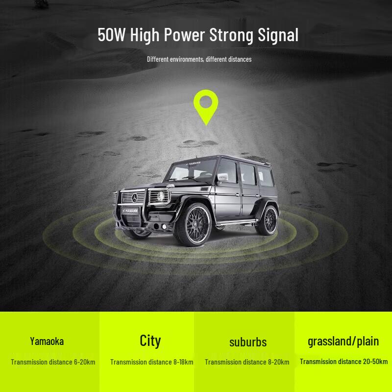 ZASTONE D9000 50W Dual-Band Bluetooth Vehicle Radio (CN version)