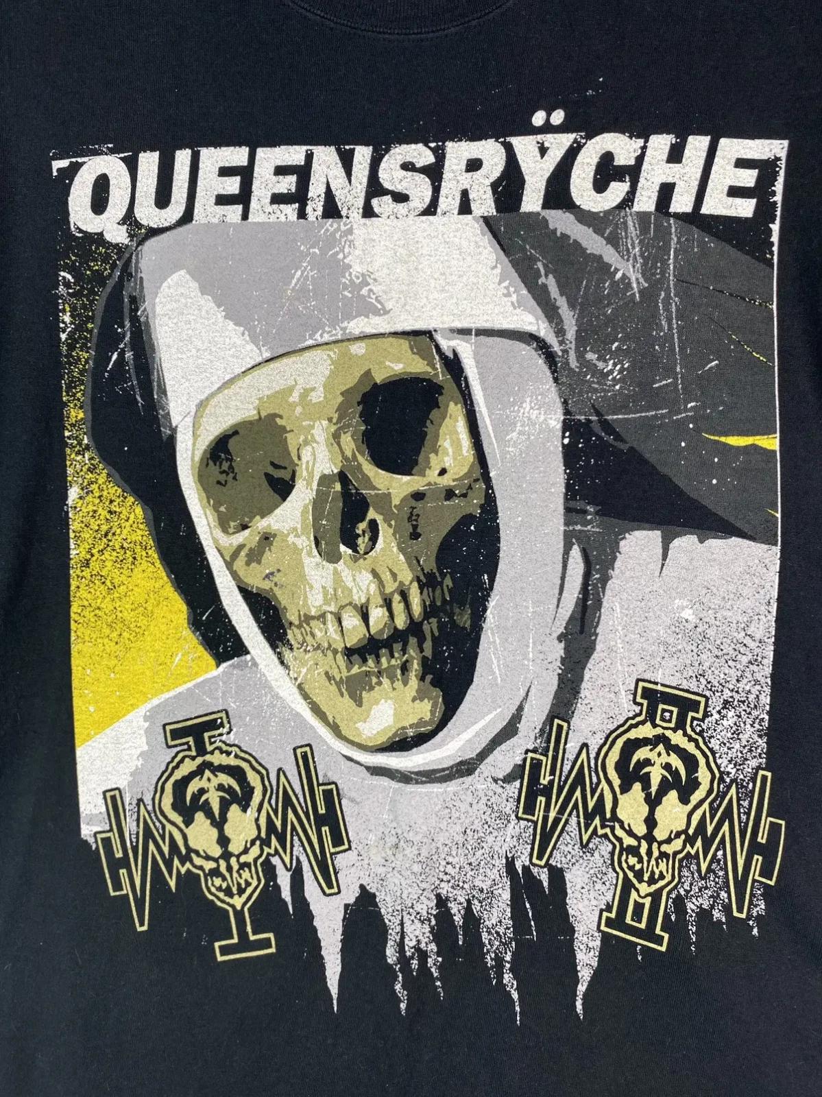 Vtg Queensryche Band Music Lover Cotton Black All Size T Shirt TR177 XXL