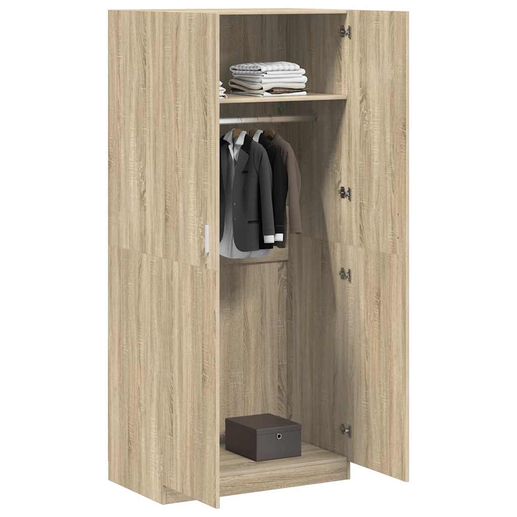 Wardrobe Sonoma Oak 90 x 52 x 200 cm Particleboard