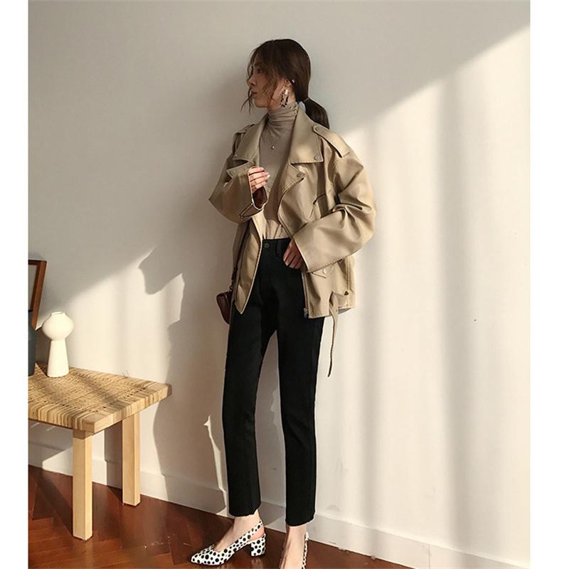 2022 Autumn Winter Jeans Korean stytle Women High Waist Jean Retro Design Slim Flare Denim Trousers Elegant Harajuku All-match