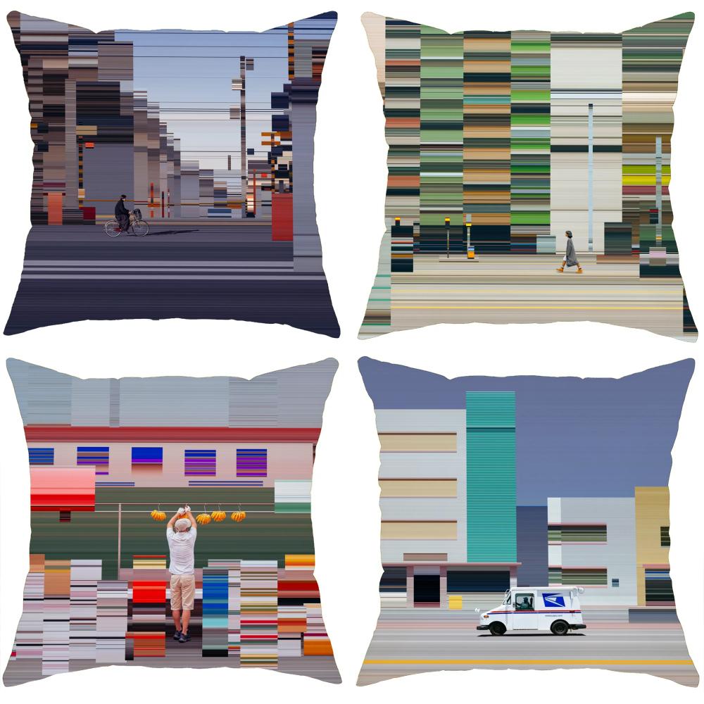 World Premium Printing Cushion Cover Comfortable Reversible Pillow Cover Ideal for Car Sofa Bedroom & Beyond