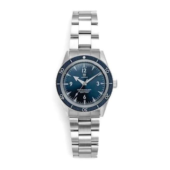 [HYAKUICHI 101] MODEL.19 Hyakuichi 20 ATM Water Resistant Diver s Watch Mechanical Non-Date Watch Deep Dive Blue