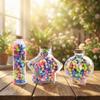 DIY Five Pointed Star Wishing Bottle Rainbow Color Decorative Origami Stars Paper Strips Kawaii House Decoracion