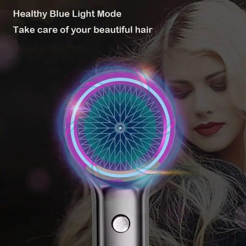 Negative Ion Hair Dryer 2 Hot Air And 2 Cold Air Low Noise No Damage To Hair Suitable For Home And Travel