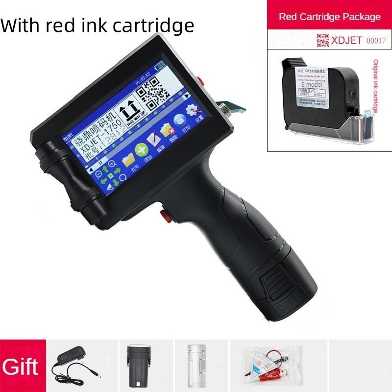 Intelligent Production Date Batch Number Handheld Inkjet Printer Portable Small Coding Label Machine