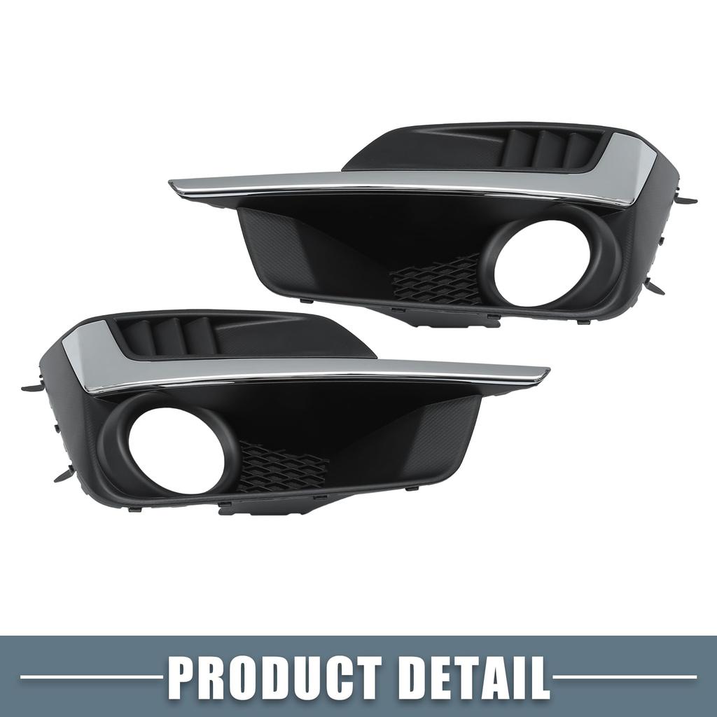 ABSOPRO Front Left and Right Fog Lamp Grille Cover Part Numbers Compatible with Subaru and 1 Pair Trim, 57731FJ310/57731FJ300, Impreza, 2015-2016,