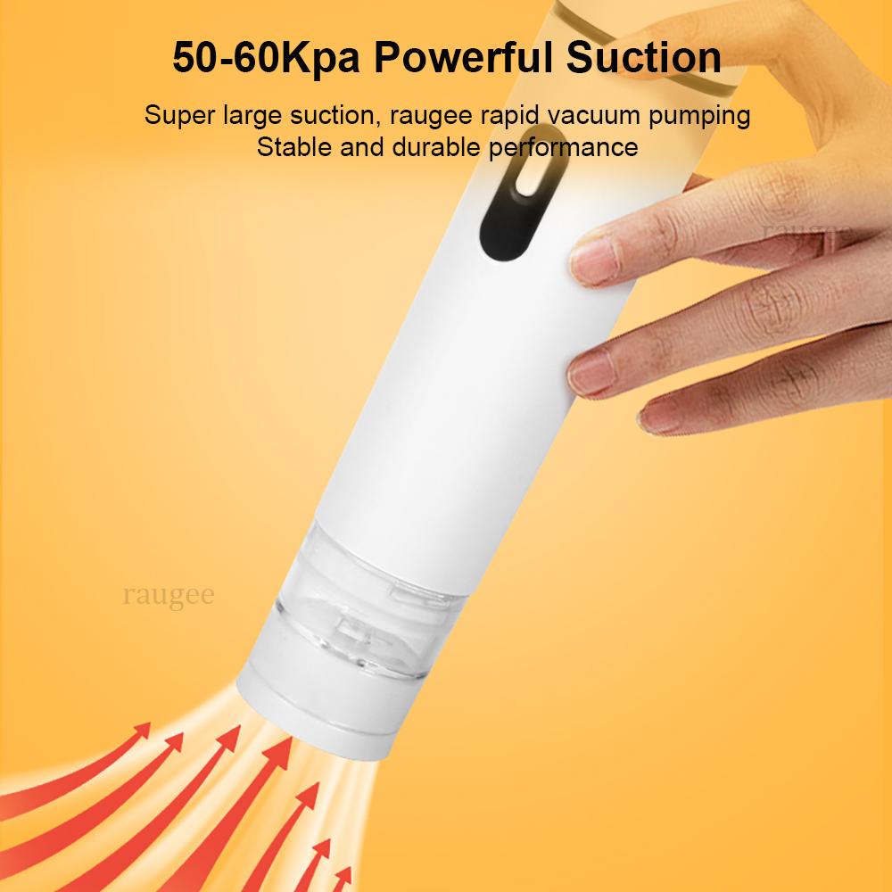 Air Vacuum Sealer Pump Automatic Food Sealing Pump USB Rechargeable Sealer Pump For Food Handheld Dry/wet Food Sealer Pump