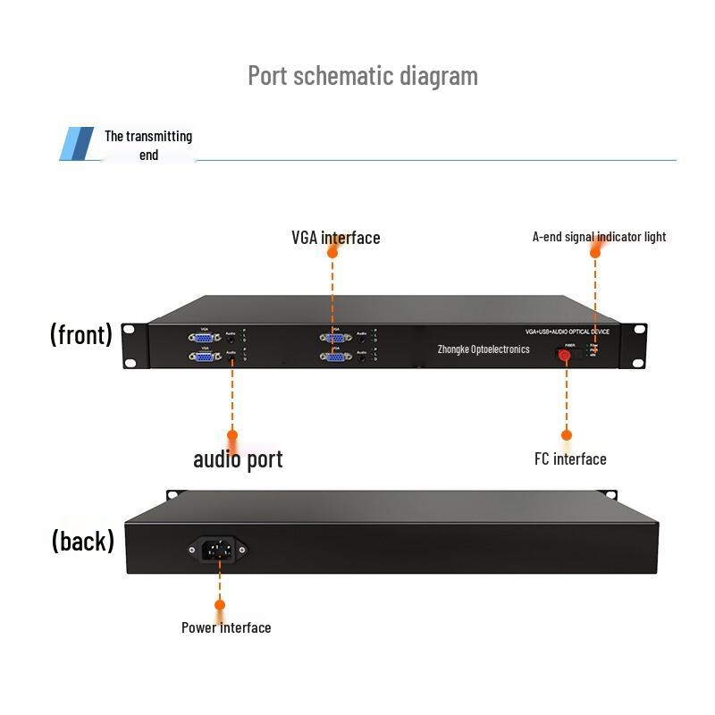 Zhongke Optoelectronics HD VGA Fiber Optic Extender