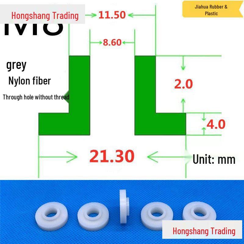 Step T-Shaped Nylon Insulating Bushing Washer, M3-M35 Thread Protection Spacer