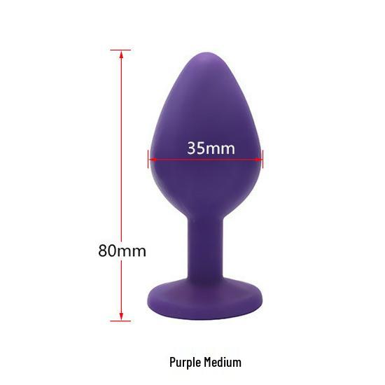 Silicone Butt Plug for Long-term Wear, Adult Erotic Toy for Women