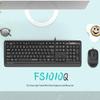 A4TECH FS1010 Silent Wired Keyboard and Mouse Combo