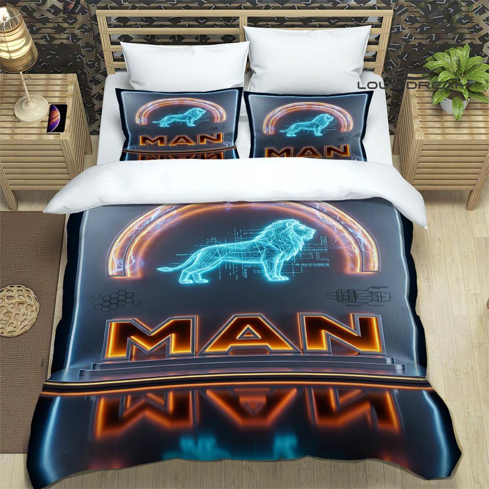 M-Man truck Set Biancheria da Letto Stampata Retrò set squisito di biancheria da letto copripiumino set piumone set biancheria da letto lusso regalo di compleanno