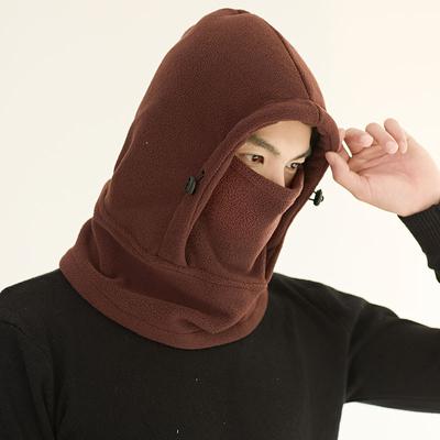 Fleece Scarf Mask One-piece Thermal Hat Men's Outdoor Skiing Winter Women's Sports Hat