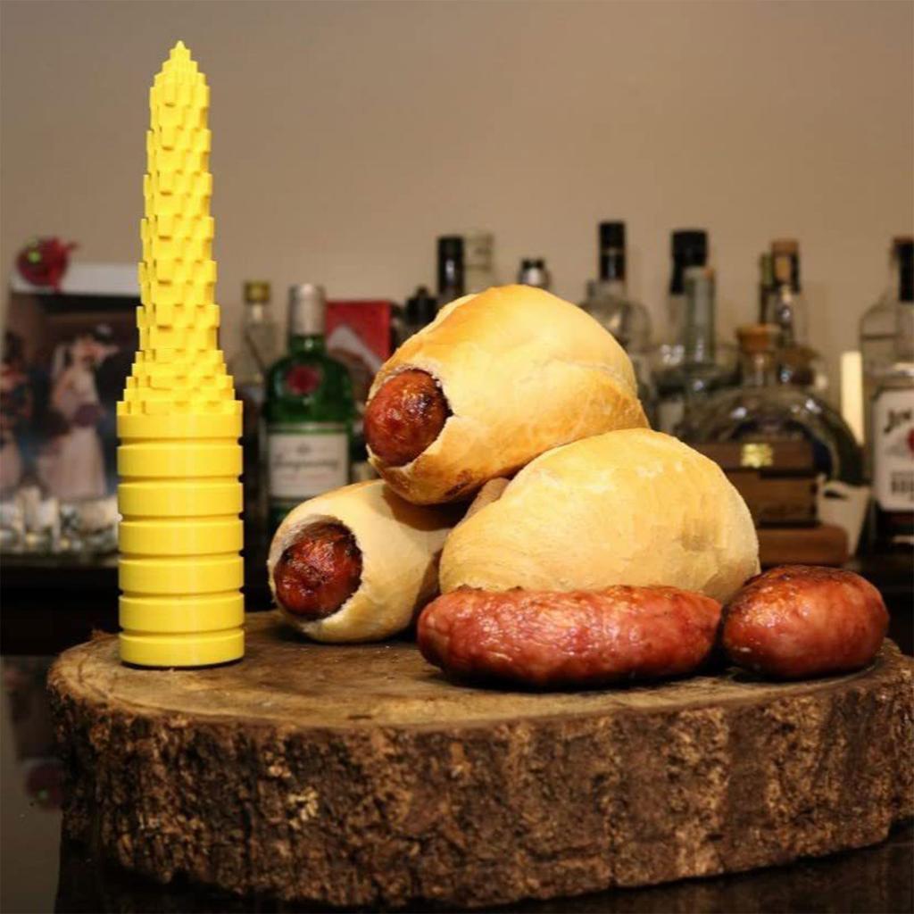 Burghiu pentru chifle de hot dog Burghiu pentru grătar și BBQ Instrument pentru hot dog Articole de copt Sigur pentru mașina de spălat vase Anti-alunecare Gadgeturi de copt