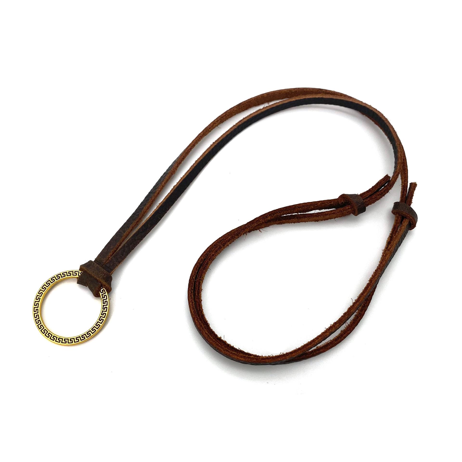 

Модная подвесная сумка для очков с зажимом на шею для женщин и мужчин, переносная сумка для солнцезащитных очков из натуральной кожи, ремешок для очков в стиле ретро, защитный чехол