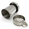 Folded Retractable Cup Keychain Collapsible Cups Tableware Stainless Steel Folding Cup  Outdoor