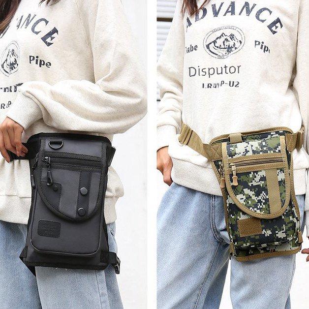 Unisex Multi-Function Tactical Waist and Leg Bag for Travel, Cycling, and Fishing