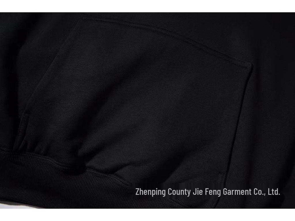 22ss Autumn/Winter Kanye Style Heavyweight Unisex Double-Layer Solid Color Hoodie