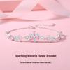 Tichya S925 Sterling Silver Wisteria Flower & Butterfly Women's Bracelet - Light Luxury, Exquisite, Sweet Jewelry