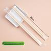 Eco-Friendly Carbonized Bamboo Chopsticks - Hygienic, Disposable & Individually Wrapped for Household and Commercial Use. Portable and Sustainable.