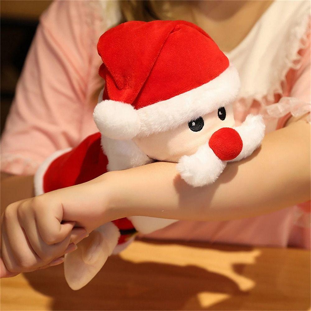 Dolls Hand Toy Christmas Gifts Hand Puppet Christmas Puppets Santa Claus Elk Animal Head Puppet