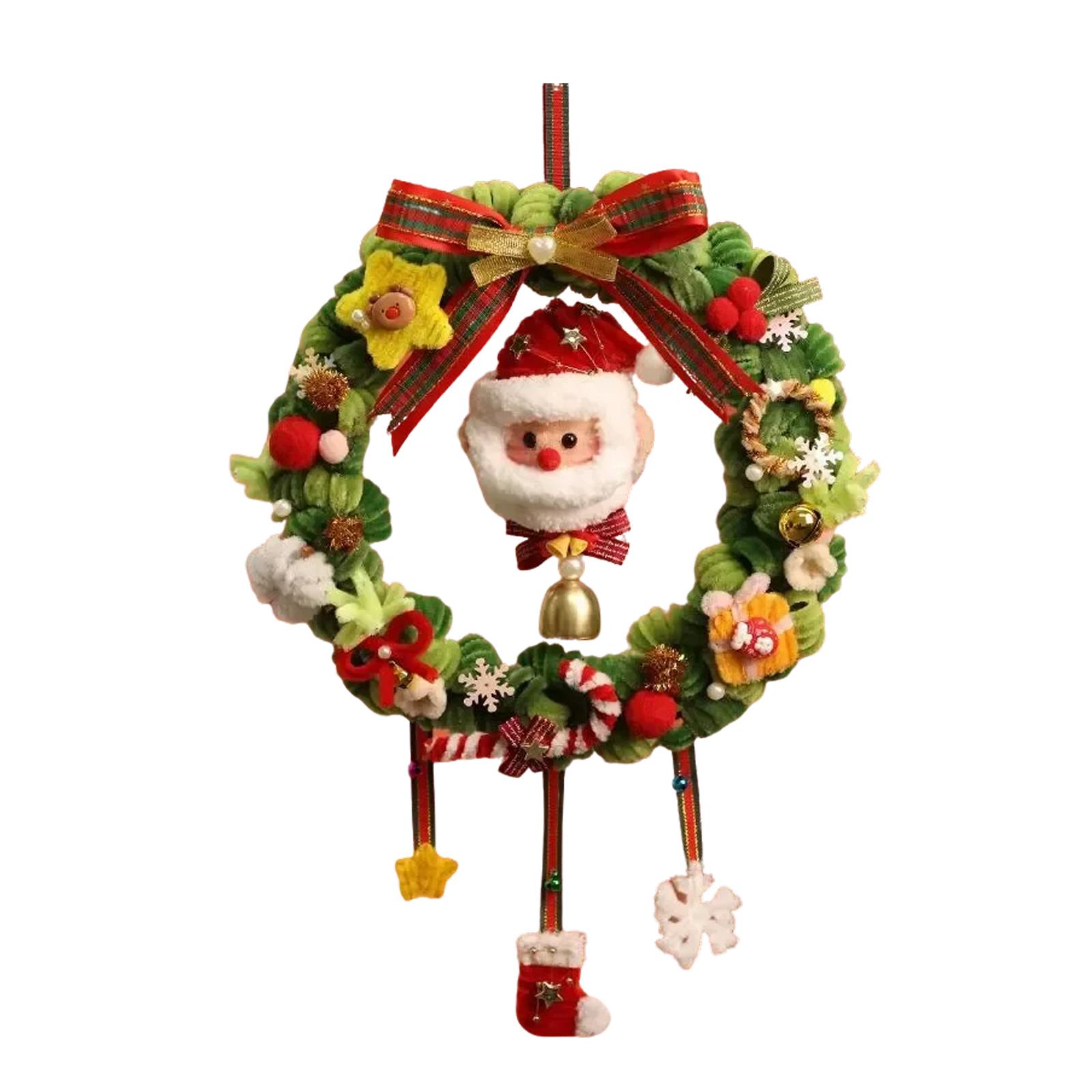 

DIY Christmas Wreaths For Front Door - 15.75x9.84x2.76 Inches, Garland Hangable Decor, Ornaments Tree Decorations Winter, One Size