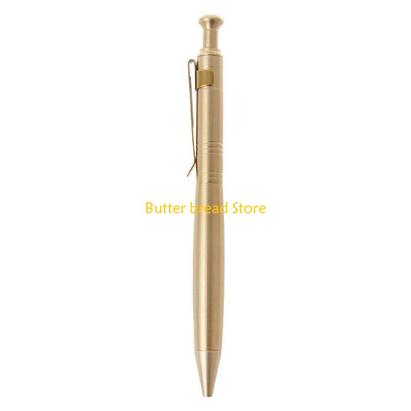 W89C Luxury Stainless Steel Brass Business office Ballpoint Pen Office School Supplie латунный