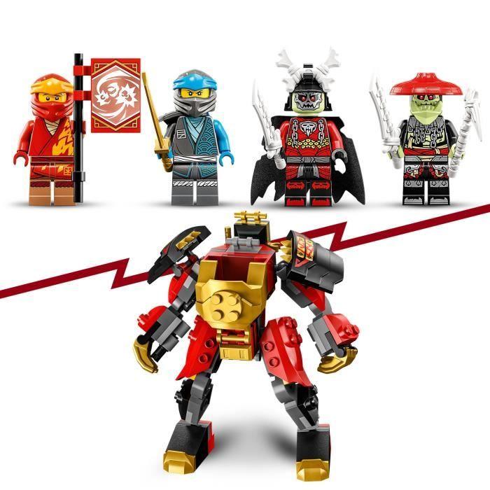 LEGO® NINJAGO 71783 La Moto du Robot de Kai – Évolution, Jouet de Ninja, Figurine Robot