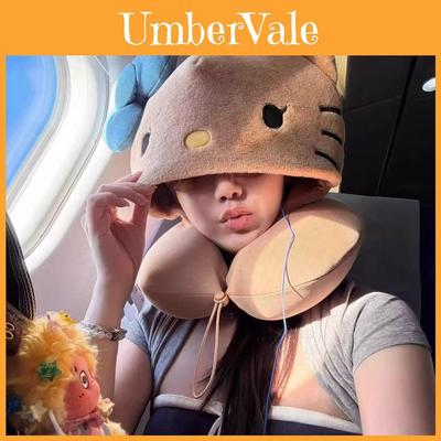 Hello Kitty U Shaped Neck Pillow Cap With Warmth For Travel And Sleep