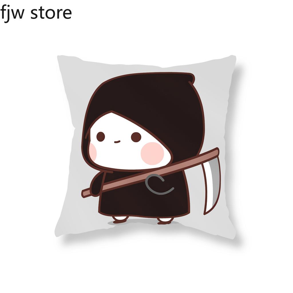 Cute Anime Red Panda Boob Throw Pillow Cover Witch Vampire Mummy Zombie Halloween Party Decor Sofa Cushion  Home