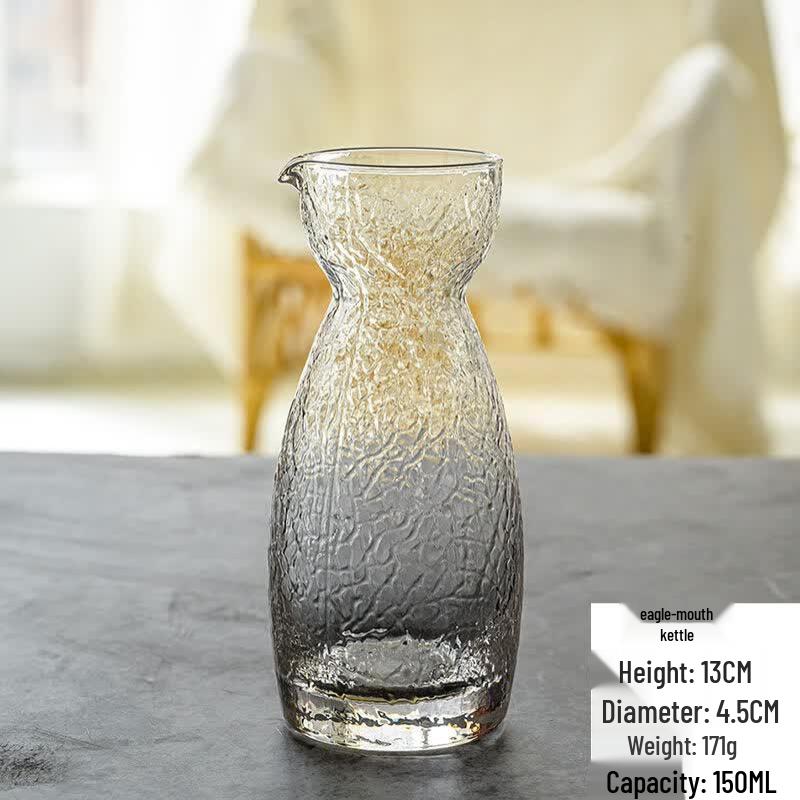 Japanese Style Handmade Hammered Glass Sake Cups