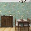 Vintage Botanical Birds Peel and Stick Wallpaper Vinyl Self Adhesive Wallpaper Green Removable Contact Paper for Home Decor