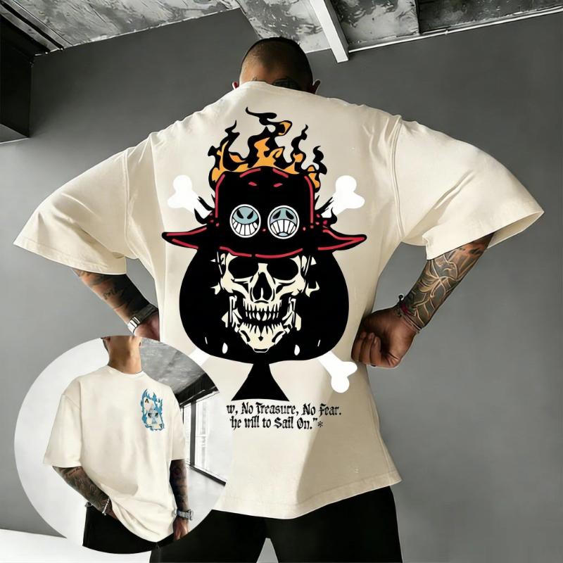 One Piece Pirate Skull Graphic T Shirt Men Women Anime Streetwear 2026 Summer Cotton Short Sleeve Tee Casual Tops Y2k Clothes