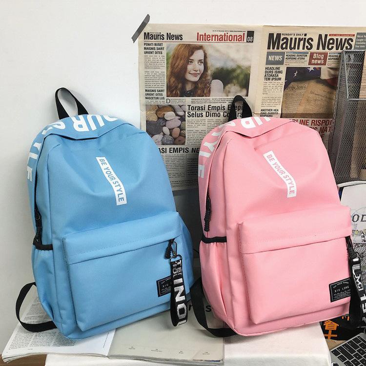 Studentský batoh Oxford Schoolbag Lehký Velkokapacitní měkký ramenní popruh Módní potisk Multifunkční batohy