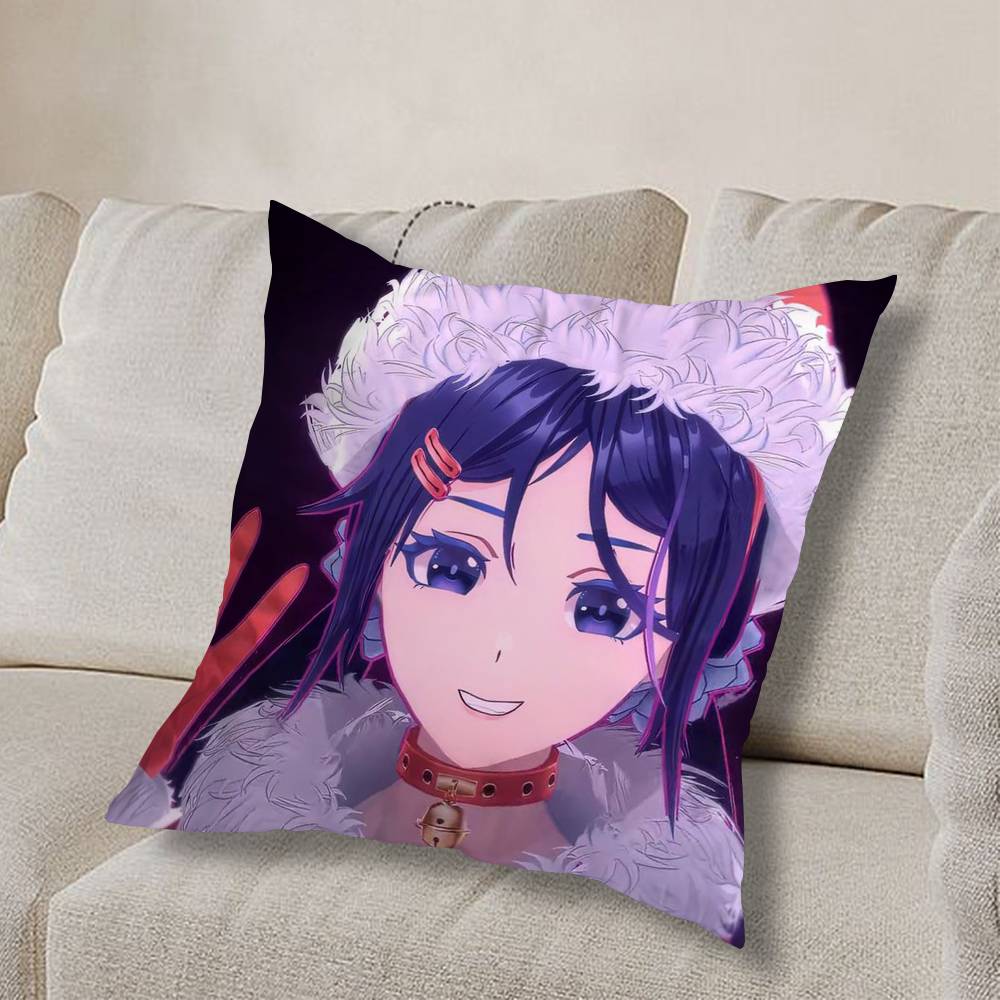 Evil CUTE M-MiSide Mita Pillow Case Square Double-Sided Printing Short Plush Sofa Cushion Cover Bedroom Bedside Pillow