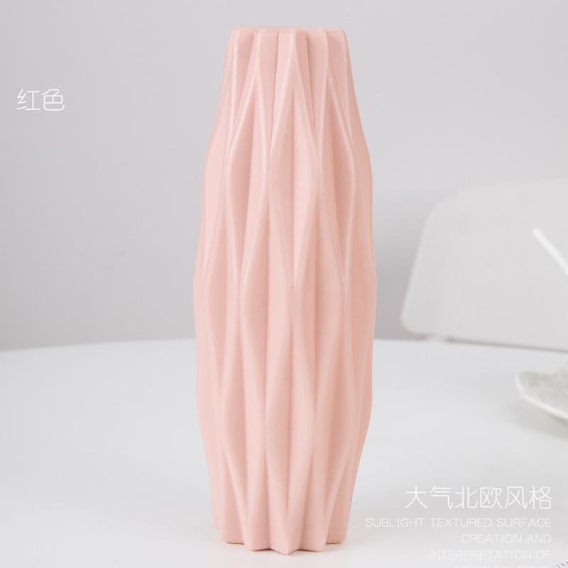 Modern Nordic Plastic Flower Vase, Pink, Blue, White Pot, Basket, Home, Living Room Decoration, Ornament, Arrangement