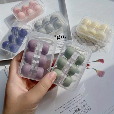3Pair/Box Contact Lens Case Container Eye Contacts Women Travel Contact Lenses Case Leakproof Kit Holder Soak Box Easy Carry New